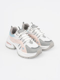 Pantofi sport pastel pe platformă