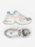 Pantofi sport pastel pe platformă