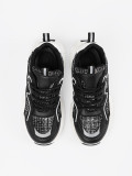 Sneakers negri cu inserții decorative