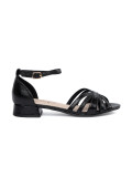 Sandale elegante negre cu toc mic