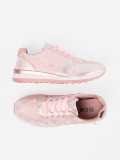 Sneakers roz cu model floral