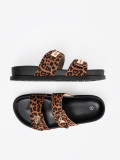 Papuci dama cu imprimeu leopard