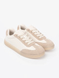 Sneakersi dama alb-bej