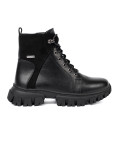 Botine negre cu talpă masivă și fermoar