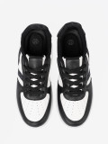 Sneakersi stilati alb-negru cu detalii strălucitoare