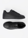 Sneakers negri cu finisaj mat