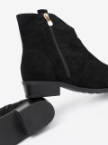 Botine negre din velur