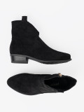 Botine negre din velur