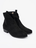 Botine negre din velur