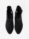 Botine negre din velur