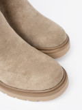 Botine bej cu talpă groasă