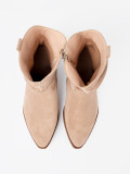 Botine bej cu croi clasic