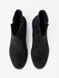 Botine simple negre pe toc confortabil