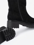 Botine negre cu talpă masivă
