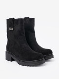 Botine negre cu talpă masivă
