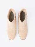 Botine elegante în culoare bej deschis