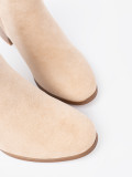 Botine elegante în culoare bej deschis