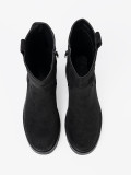 Botine elegante cu talpă groasă neagră