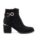 Botine negre cu cataramă elegantă