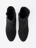 Botine negre cu cataramă elegantă