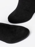 Botine negre cu cataramă elegantă