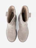 Botine gri confortabile cu talpă masivă