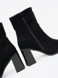 Botine negre cu toc