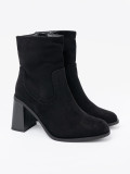 Botine negre cu toc