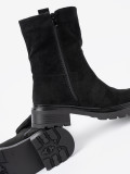 Botine negre cu talpă groasă