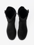 Botine negre cu talpă groasă