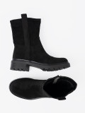 Botine negre cu talpă groasă
