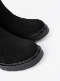 Botine negre cu talpă groasă