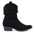 Botine negre cu croi clasic