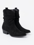 Botine negre cu croi clasic