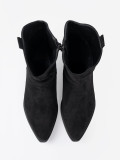 Botine negre cu croi clasic