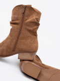 Botine maro cu croi clasic
