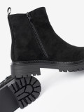 Botine negre clasice cu talpă groasă