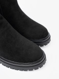 Botine negre clasice cu talpă groasă
