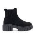 Botine negre stilate pe platformă