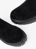Botine negre stilate pe platformă