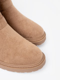 Ghete caramel cu catarame decorative aurii