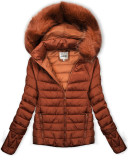 Geacă combinată maro scorțișoară