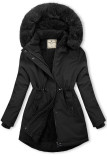 Parka neagră de iarnă pentru copii