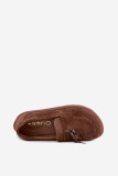 Mocasin barefoot din piele naturală întoarsă, maro