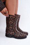 Cizme de cauciuc cu imprimeu animal print