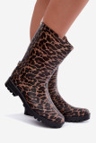 Cizme de cauciuc cu imprimeu animal print