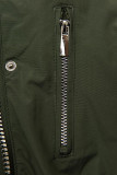 Parka de toamnă/iarnă kaki/alb