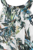 Rochie florală verde-albastru Laura/O'la Voga