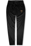 Pantaloni de trening din catifea negri