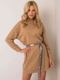 Rochie bej cu glugă